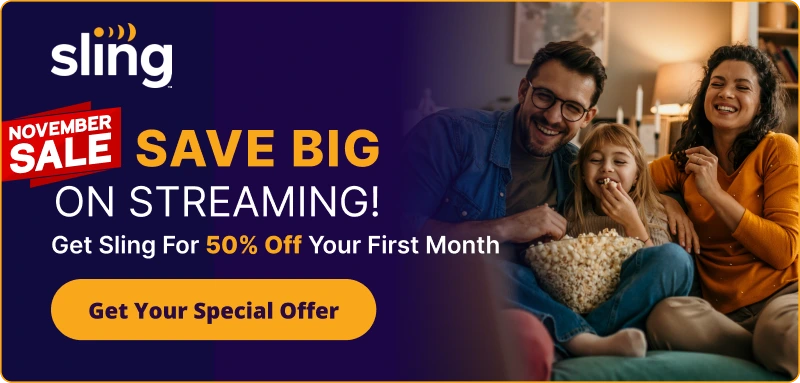 Sling November sale streaming